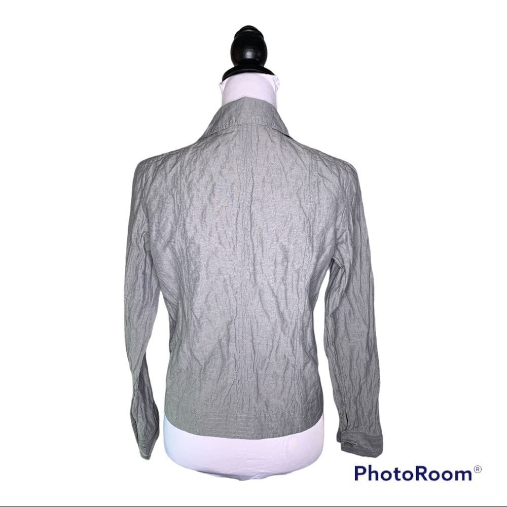 Eileen Fisher Asymmetric zip jacket size S petite - Picture 2 of 4